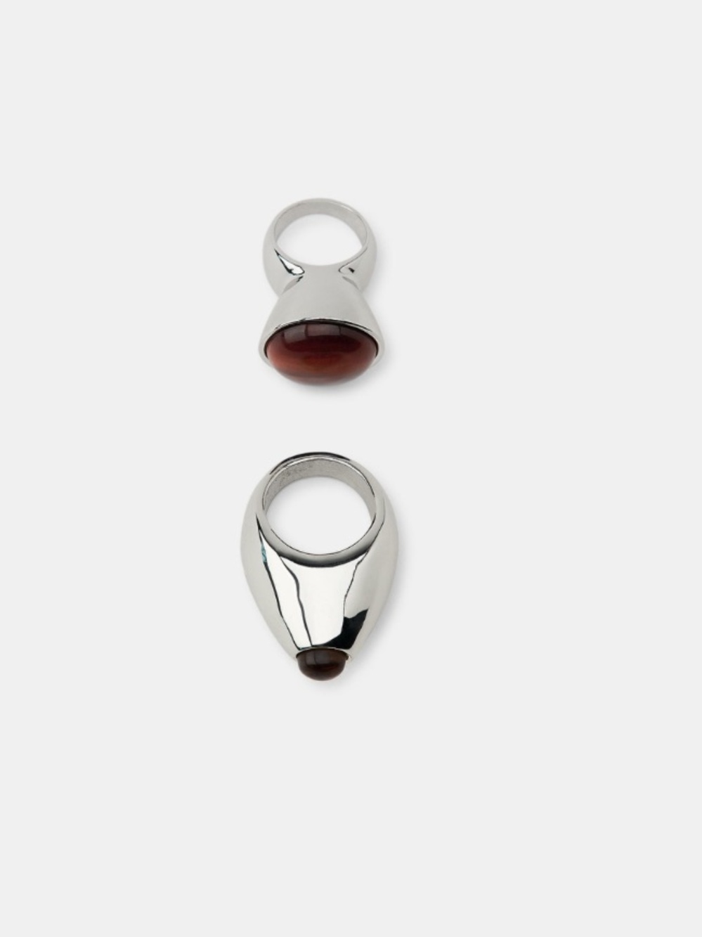 Zara NWT pack of 2 stone rings 1011/290